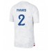 Frankrike Benjamin Pavard #2 Borta matchtröja VM 2022 Kortärmad Billigt